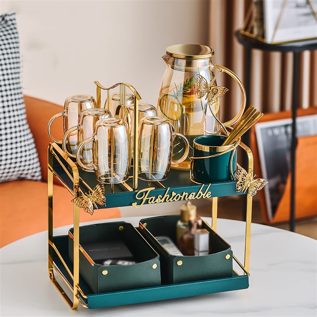 Service à thé et eau nordique chic 6 tasses, le cadeau idéal pour l'accueil en famille