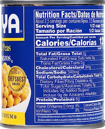 Image of Goya Foods Chick Peas, Garbanzo Beans, 10.5 Ounce (Pack of 24)