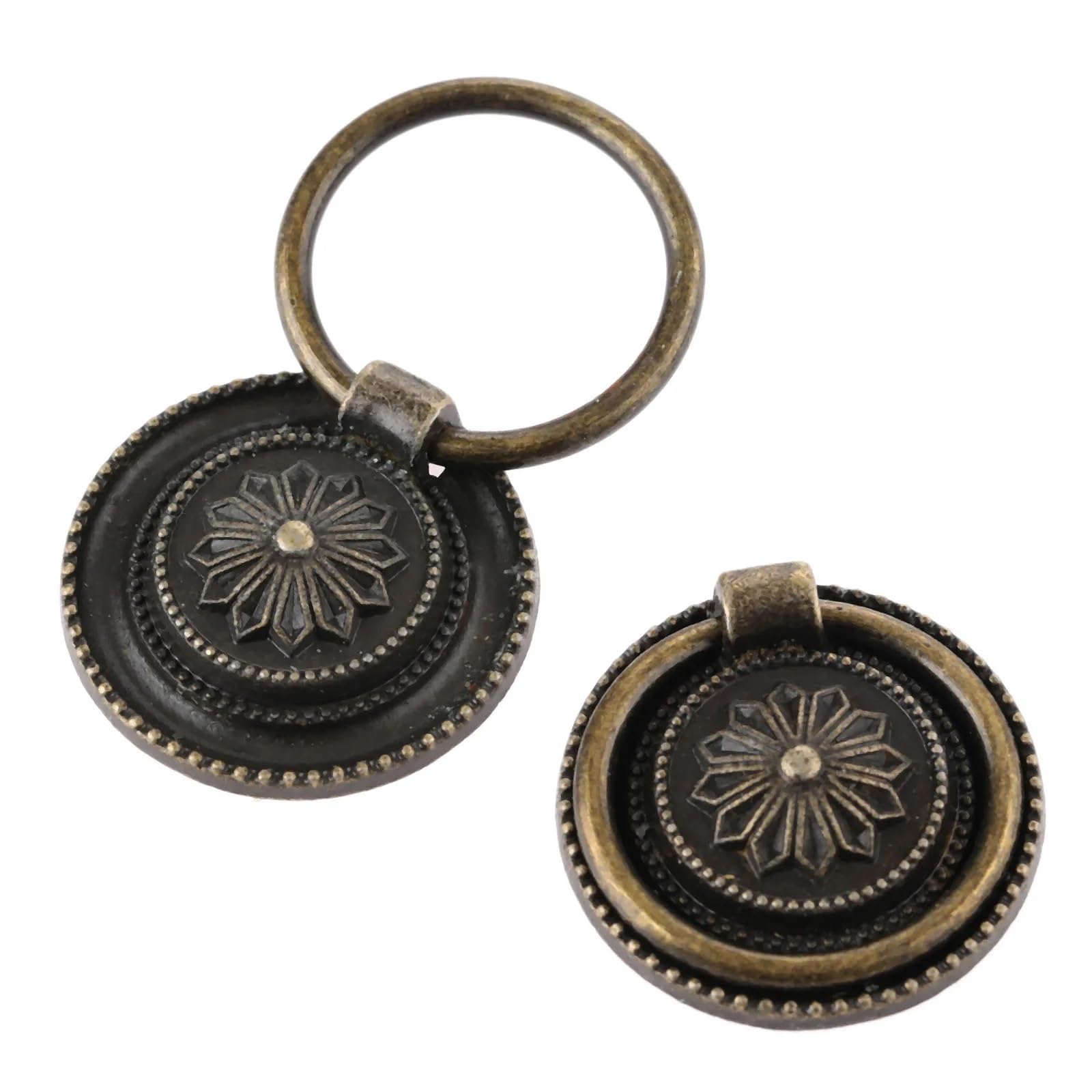 Tiradores de puerta vintage de 30 mm para cajones y pomos decorativos retro en bronce