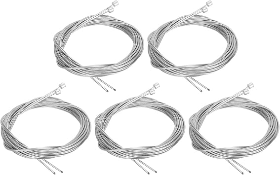 10pcs Shifter Cable Universal Zinc Coated Stainless Steel 2100mm 1.2mm Bike Derailleur Wire for Accessory Repair