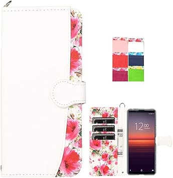 Amazon Co Jp Xperia 5 Ii 5g ケース 手帳型 Fasy Xperia 5 Ii So 52a Sog02 ケース 手帳型 スマホケース エクスペリア5 Ii 手帳型 財布型 かわいい おしゃれ マグネット Icカード スタンド 革 耐衝撃 手帳カバー レザー 花柄 小花 上品