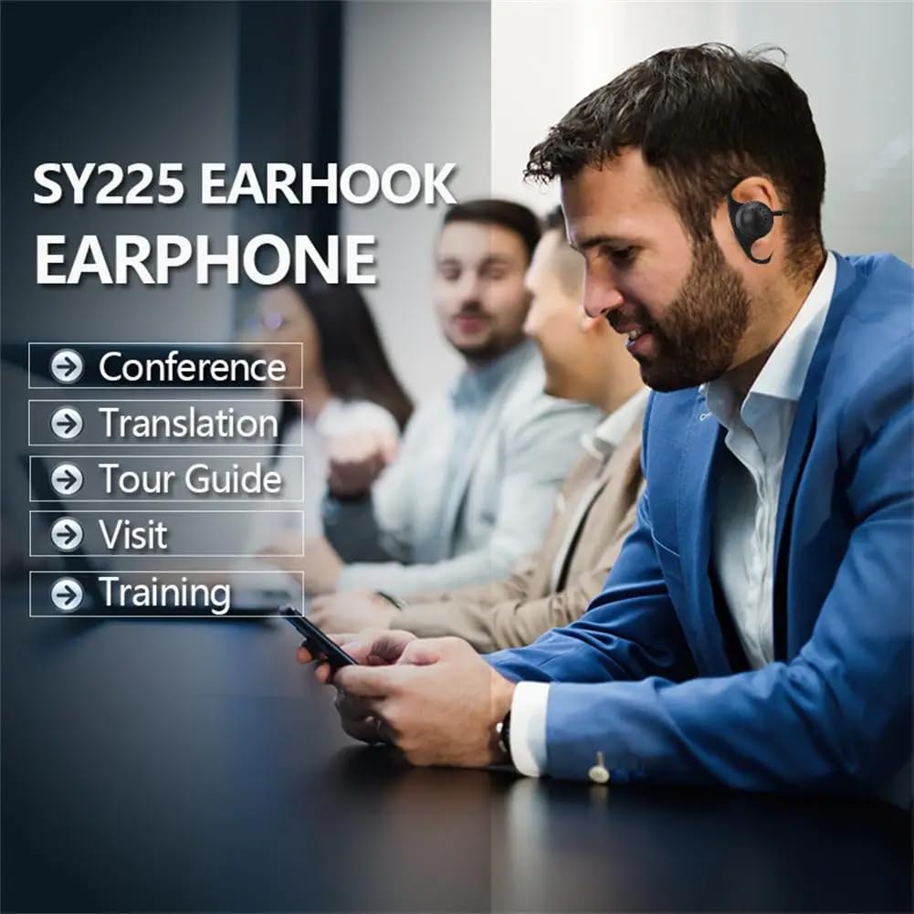 Cuffie mono a doppio canale a forma di G, jack 3,5 mm, 1 metro, per PC, Skype, VoIP