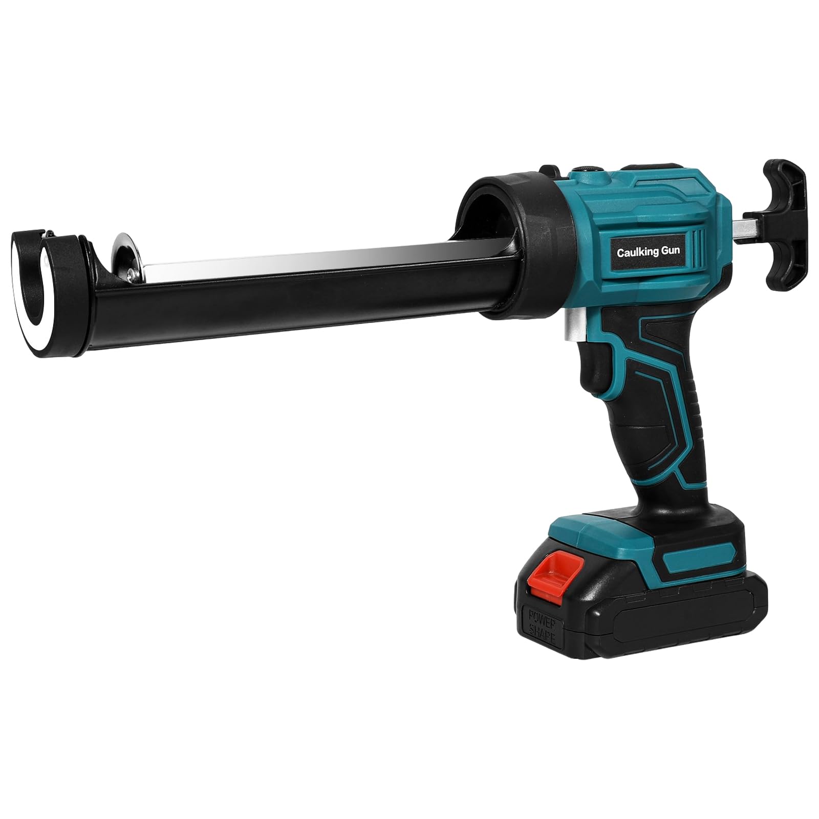 Pistola per cartucce a batteria compatibile con batteria Makita 21V, pistola per cartucce a batteria con 2000mAh, luce LED, 4 velocità, pistola per silicone a batteria per cartucce da 300ML (senza