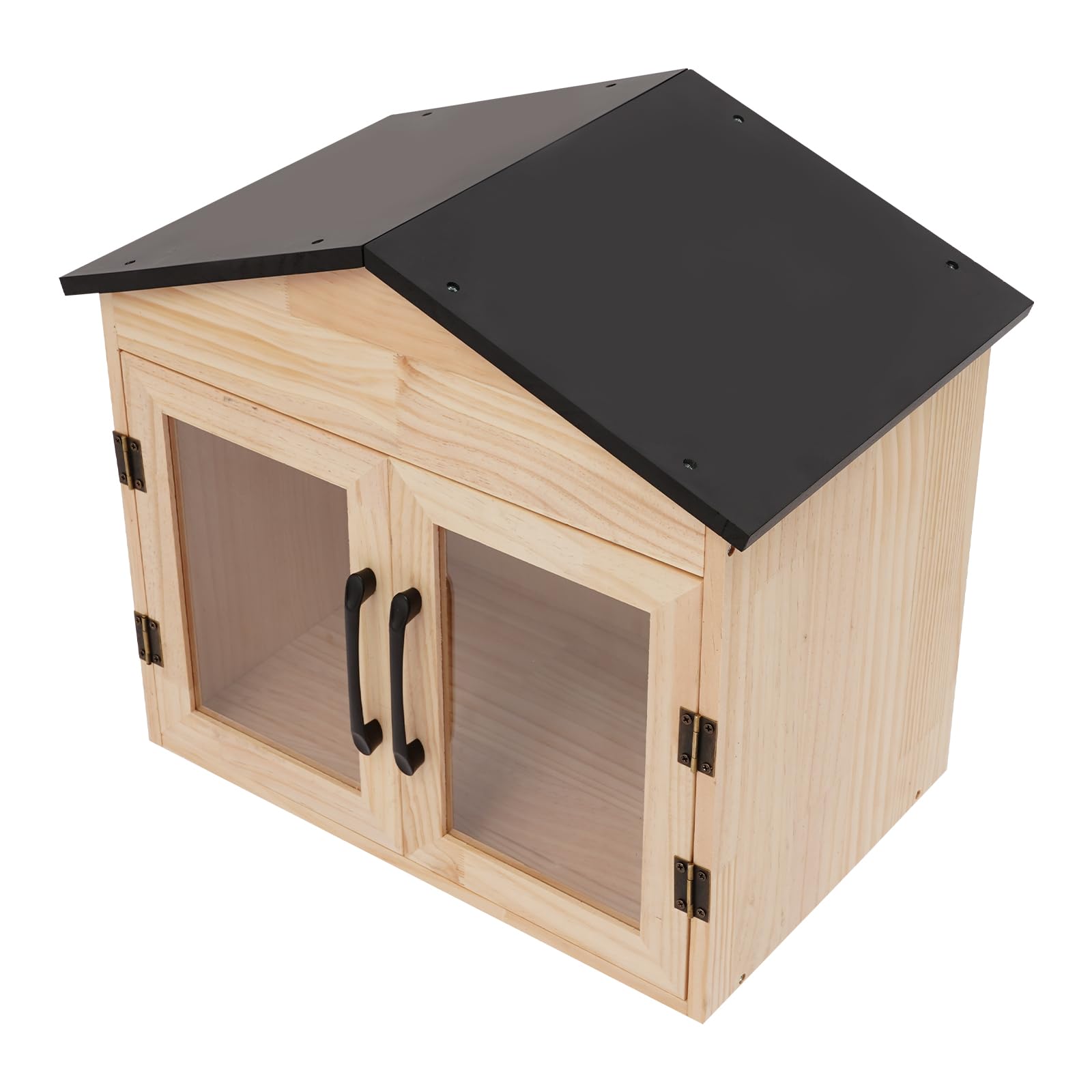 Librero de madera (43 x 28 x 41,9 cm) | Multifuncional doble puerta caja de intercambio de literatura, poste independiente, caja de libros montada