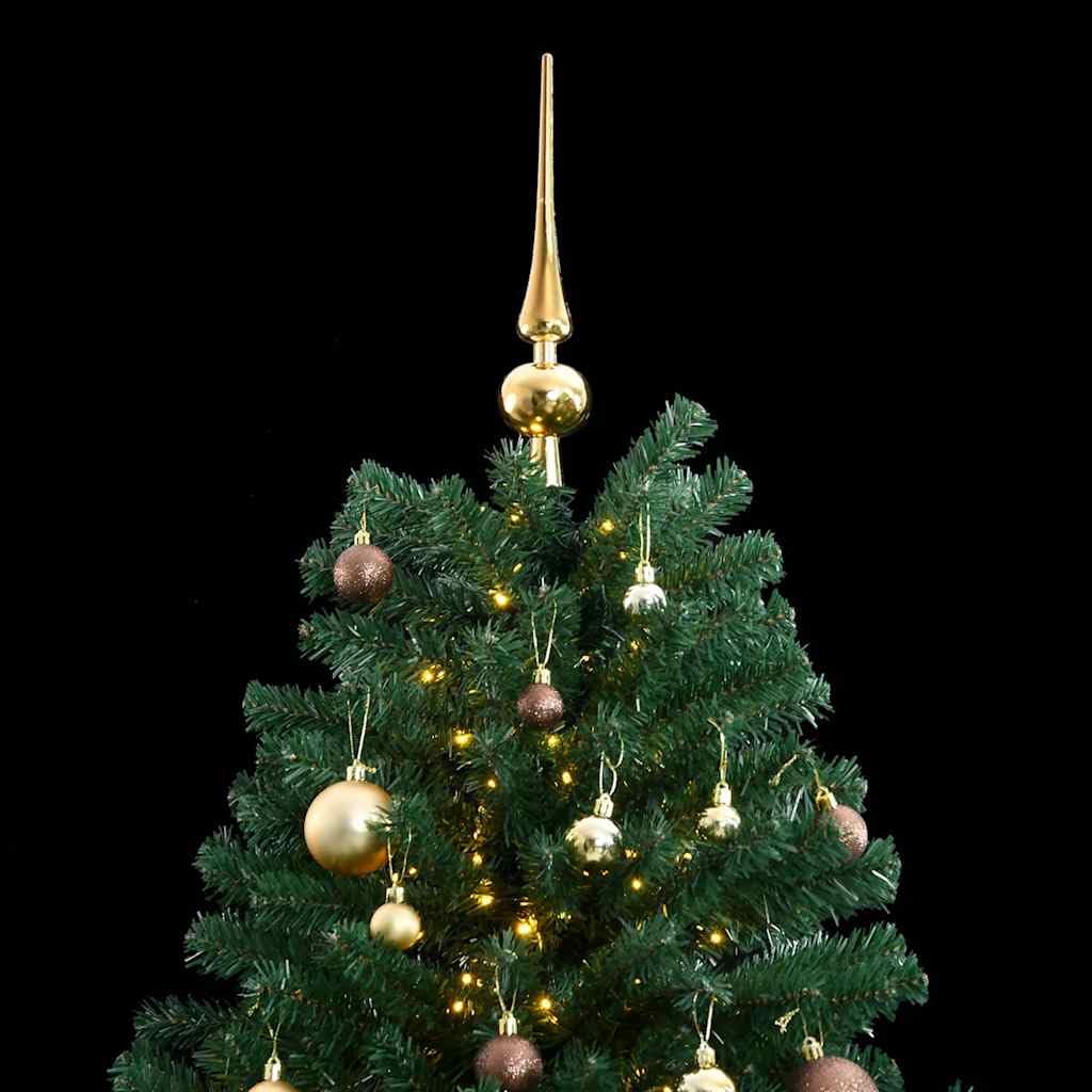 Árbol de Navidad artificial verde de 210 cm con luces LED para un salón cálido y festivo