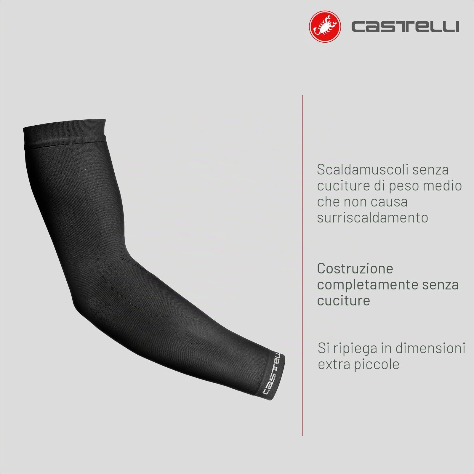 CASTELLI Pro Seamless 2 Arm Warmer Scaldamuscoli Uomo (Pacco da 2)