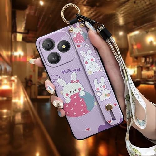 Phone Case Compatible with Blackview Wave 9C, Ring Durable Wrist Strap Wristband Waterproof Lanyard Design Back Cover Protective