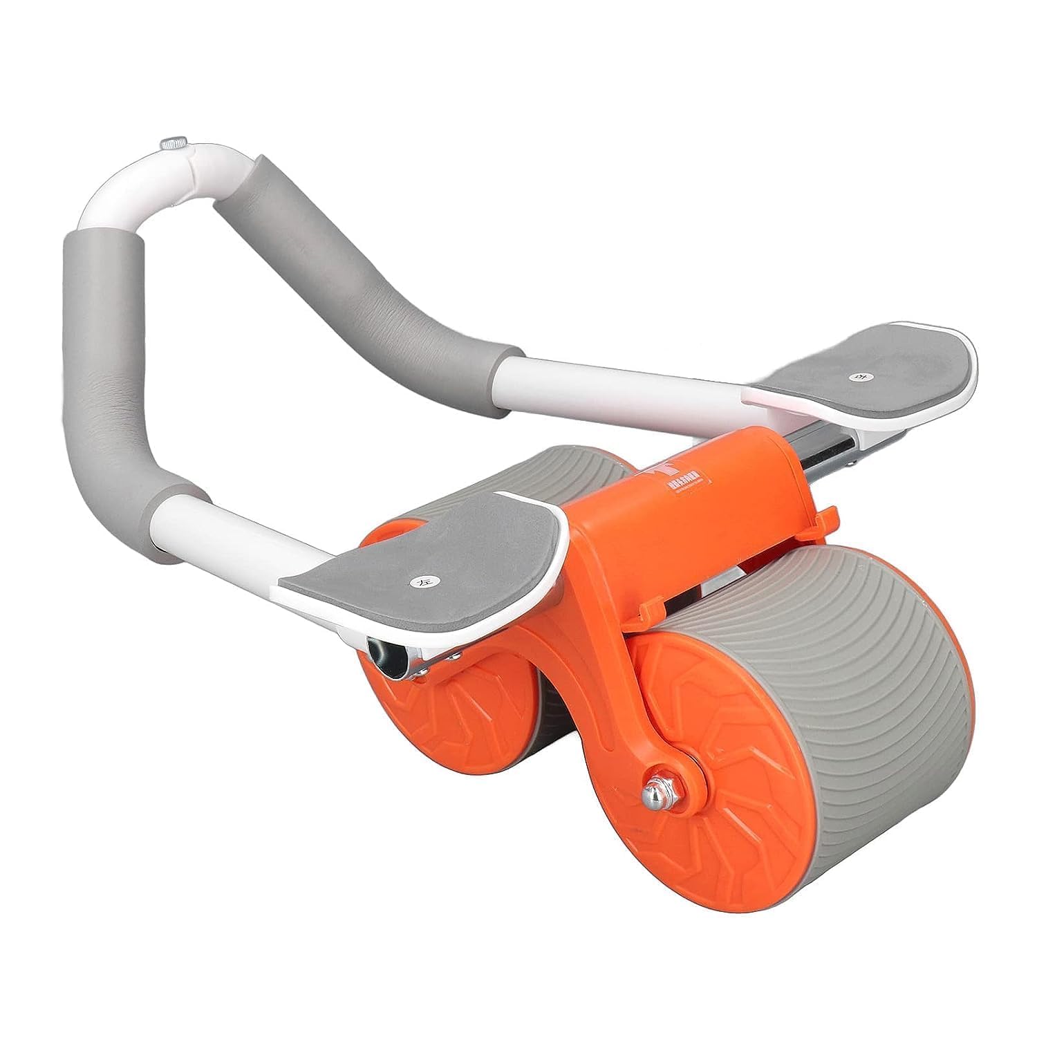 Praxon Double Wheel Ab Roller Equipment for Core Workout for Home Gym Fitness, Automatic Rebound Abdominal Wheel, Yoga & Pilates Exercises Strength Training, Home Gym Fitness Equipment