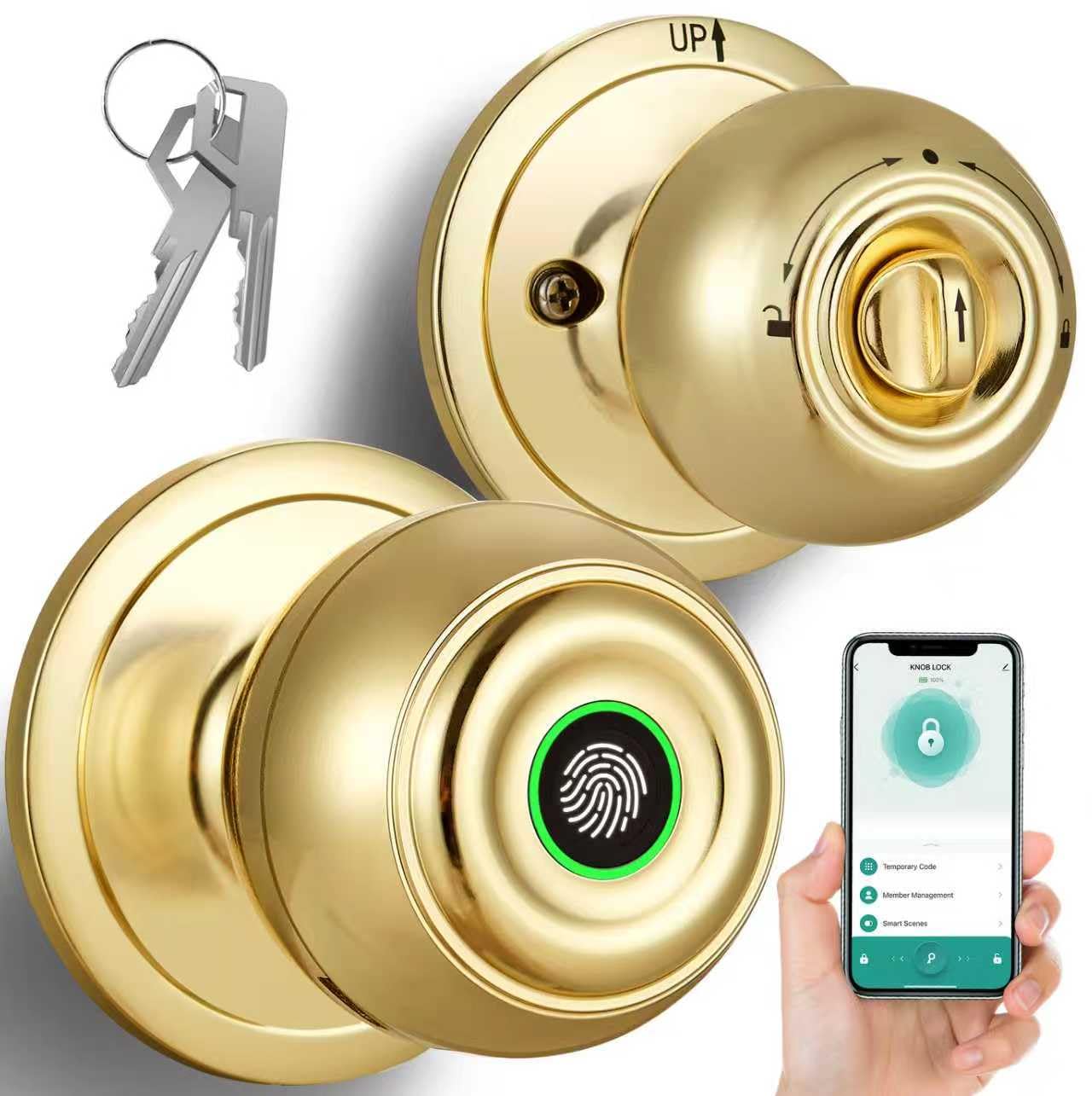 Smart Fingerprint Door Lock - Keyless Entry -1