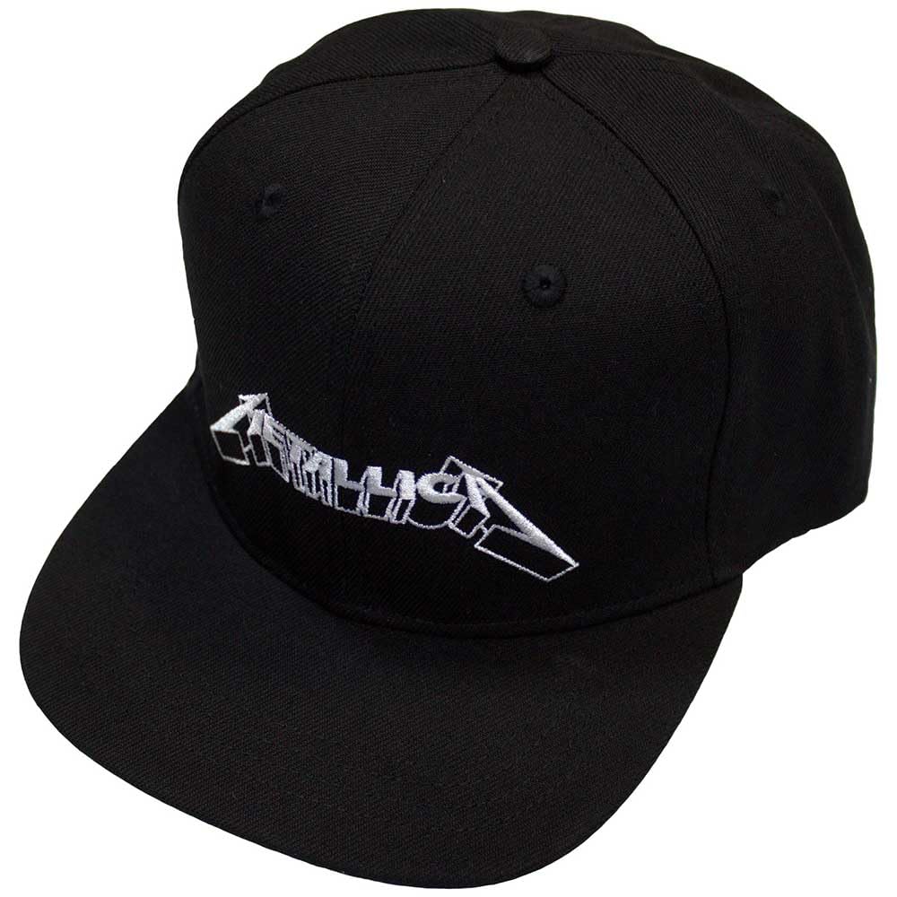 Rock Off Black Metallica - 3D Logo - Snapback Cap - Cotton - Officially Licensed Merch