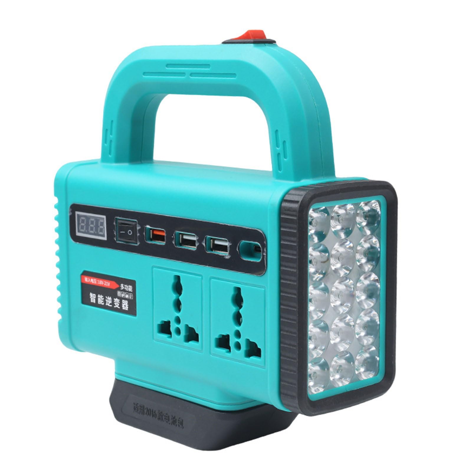 Buxuaaaa Light Lithiums Battery Inverter Dc18v-21V To Ac180v-220V 120W Power Inverters For Car And Home Backup Power Supply Supply Inverter