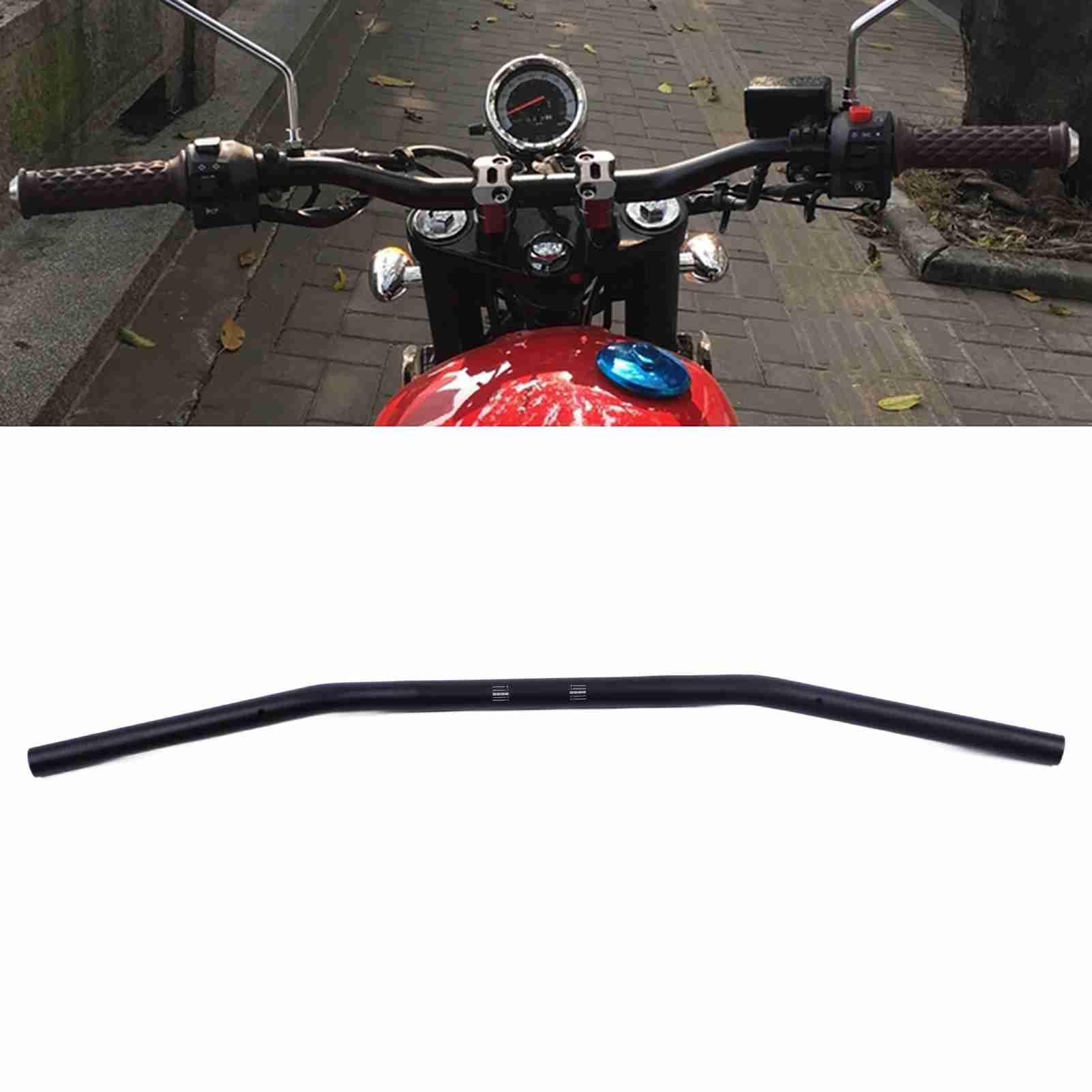 Manubrio Moto Retro in Lega di Alluminio 22mm Modificato - Manubrio Universale per Moto