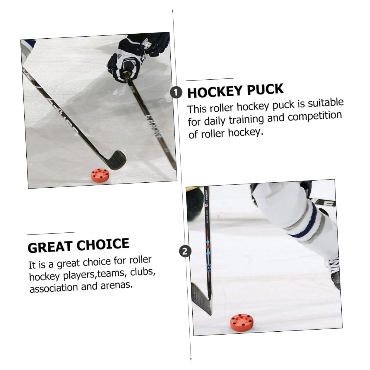BESPORTBLE 3 Pièces Améliorez Votre Jeu De Hockey Roller Hockey Noyau Composite Léger Spécialement Mélangé pour des Performances Constantes