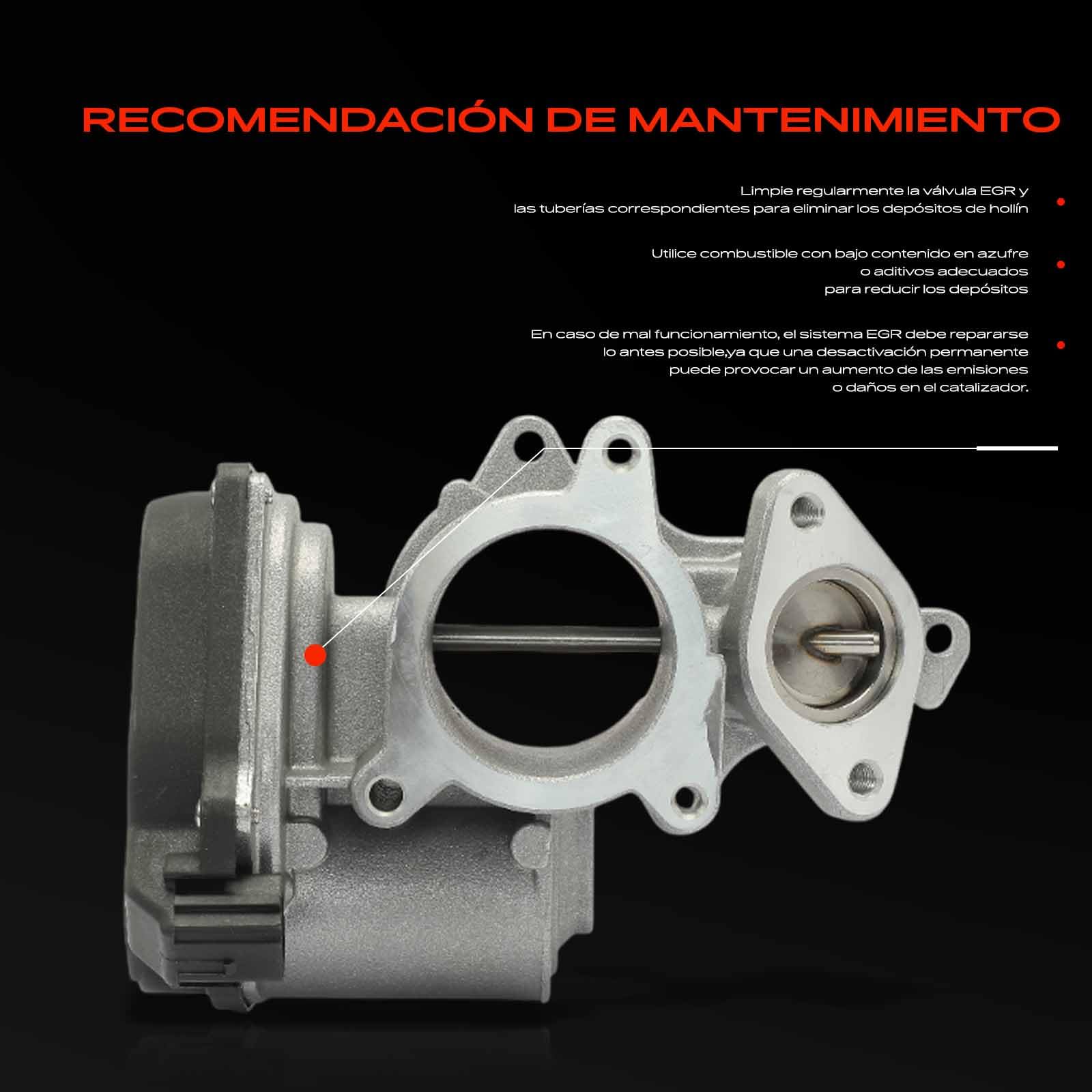 Frankberg Válvula EGR de recirculación de gases de escape 03G131501J | Compatible con: A4 8EC, A6 4F2, A6 Avant 4F5, A4 Avant 8ED