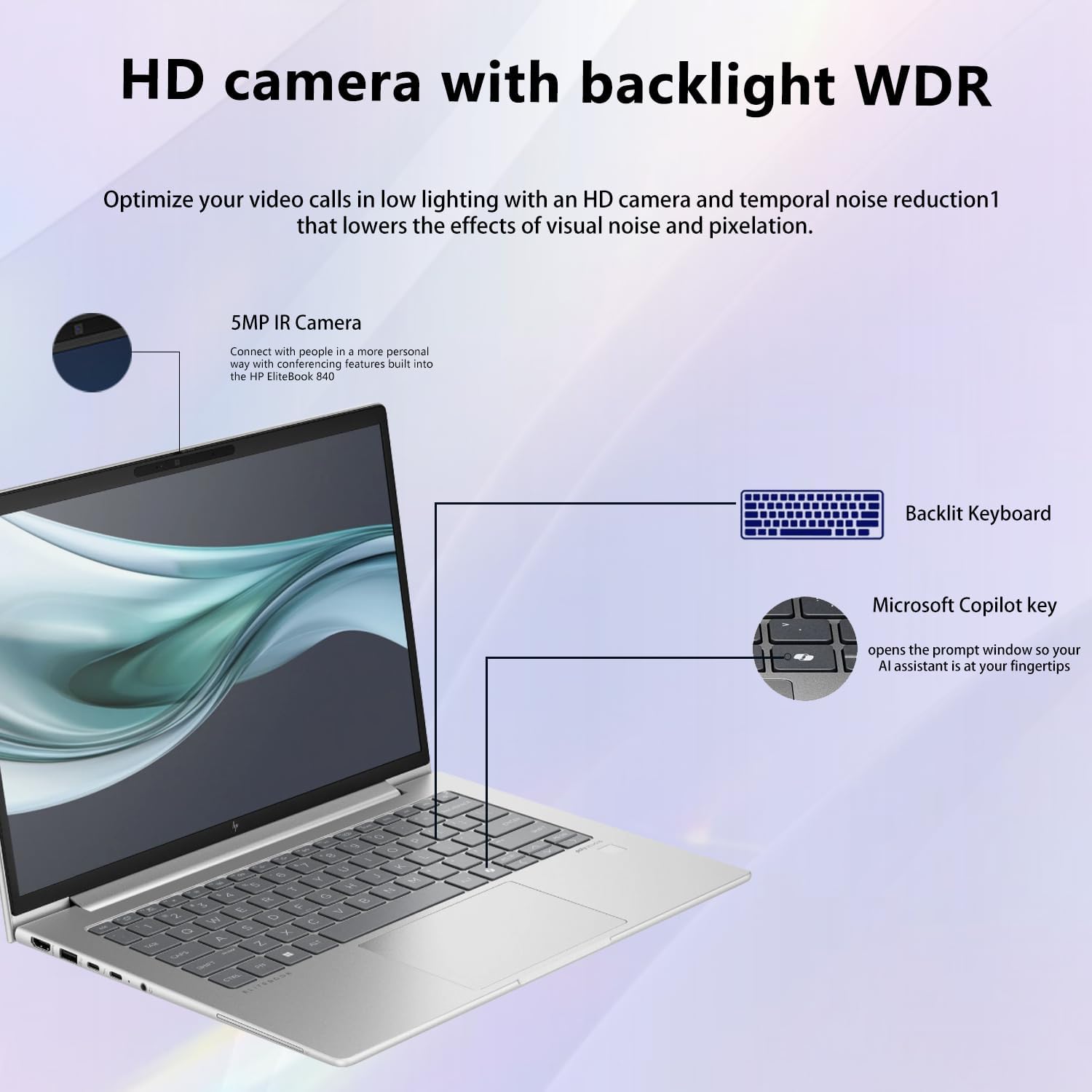 HP Elitebook 640 G11 Business AI Laptop, 14" FHD+ Anti-Glare, Intel Core Ultra 7 155U, 16GB DDR5, 512GB SSD, Wi-Fi 6E, 5MP IR Camera, Backlit KB, Thunderbolt 4, Windows 11 Pro, Bundle w/ 7-in-1 Hub