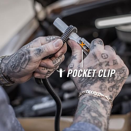 Miniatura 5 de Gerber Gear Jukebox, cuchillo de bolsillo plegable EDC con hoja abatible de borde recto para transporte diario, regalos para hombres, mármol