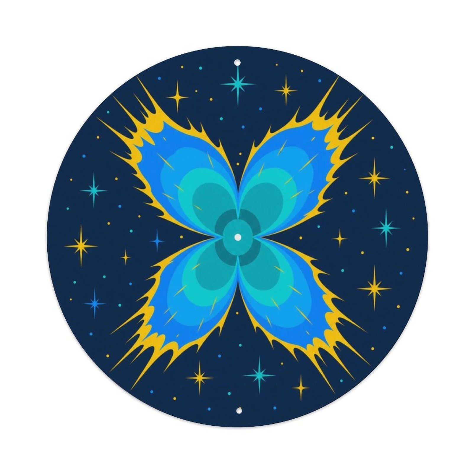 Galaxy NGC 3132 Nebula Cosmos Astronomy Celestial Metal Tin Sign Plaque Wall Decor for Cafe, Man Cave, Club Bar, Office, Home Garden Round Metal Poster 8x8Inch