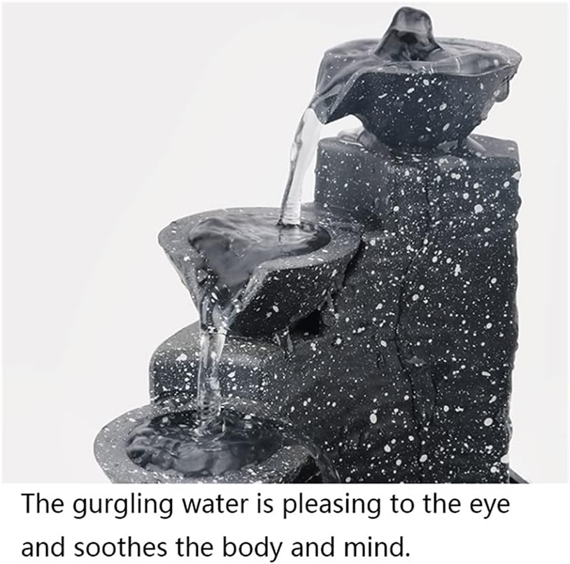 Tabletop Fountain Tabletop Fountain Flowing Water Zen Mini Desktop Fountain Retro Indoor Fountain Creative Crafts Desktop Home Decoration Best Gift