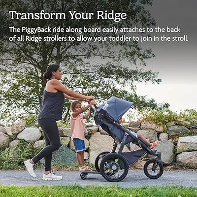 UPPAbaby Piggyback Ride-Along Board for Ridge Strollers, Quick Attachment for Toddlers to Stand + Stroll