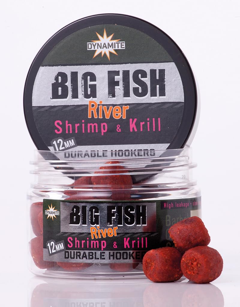 Dynamite Baits Amorce Big Fish River Dumbells Shrimp & Krill - 120g - D.12mm - ADY041360