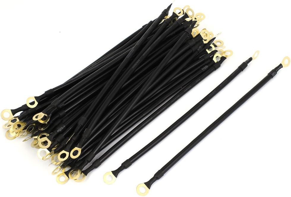 Car Battery Cable Lugged Ring Terminals 50 Pcs