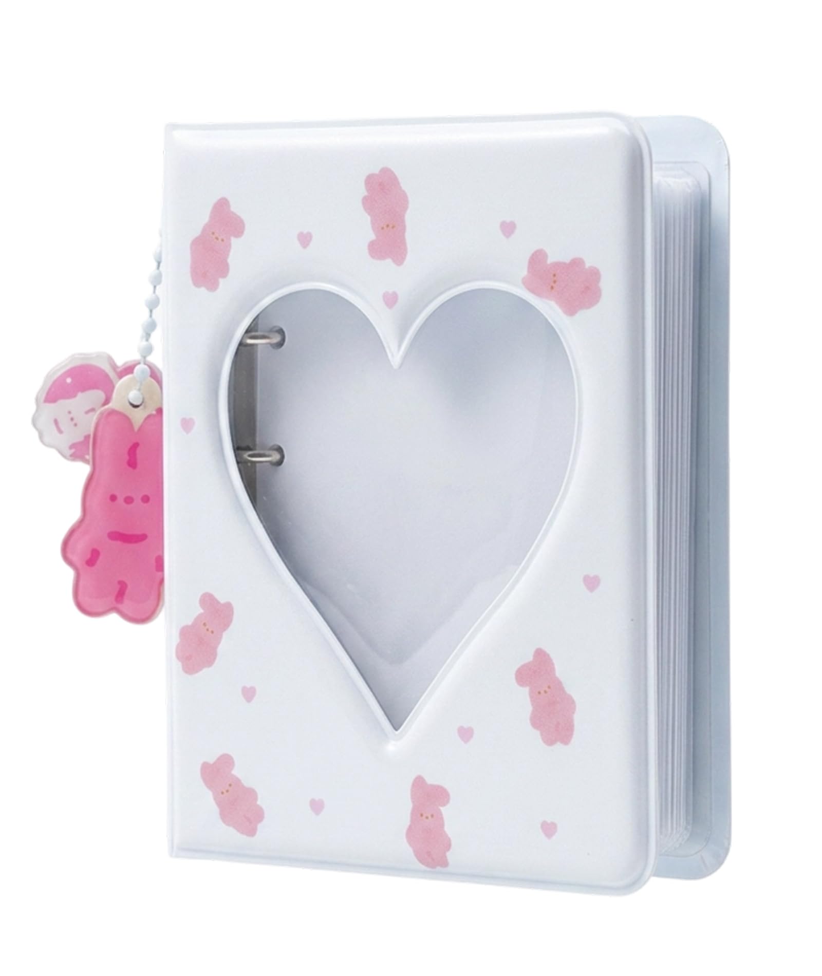 Photocard Binder, Photo Book, Mini Photo Album for Photo Collectors, Pink Rabbit Design Photo Book for Fans, Portable Photo Card Storage for Travel and Gifting-image-31