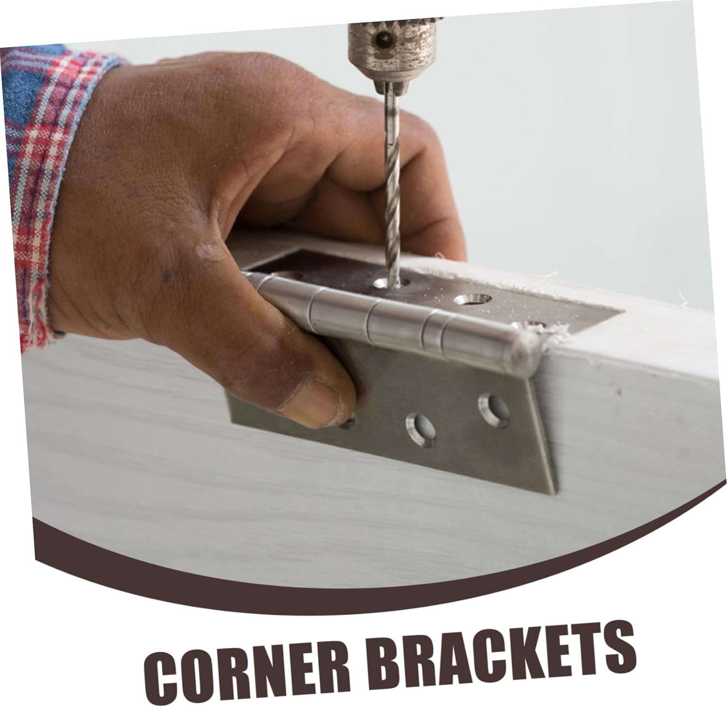 Angoily 20pcs Sturdy Shape Brackets Stainless Steel Corner Braces Braces for Furniture Joint Fasteners Brackets