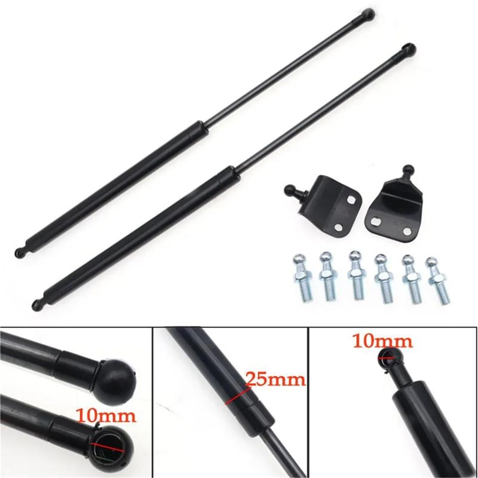 2 Barre Ammortizzatrici A Gas Da 800 N 300/350/400/450/500/600 Mm Supporto Molle A Gas Bagagliaio Cofano Auto Roulotte Porte Finestre Boccaporti Molle A Gas Portellone Posteriore | 550mm