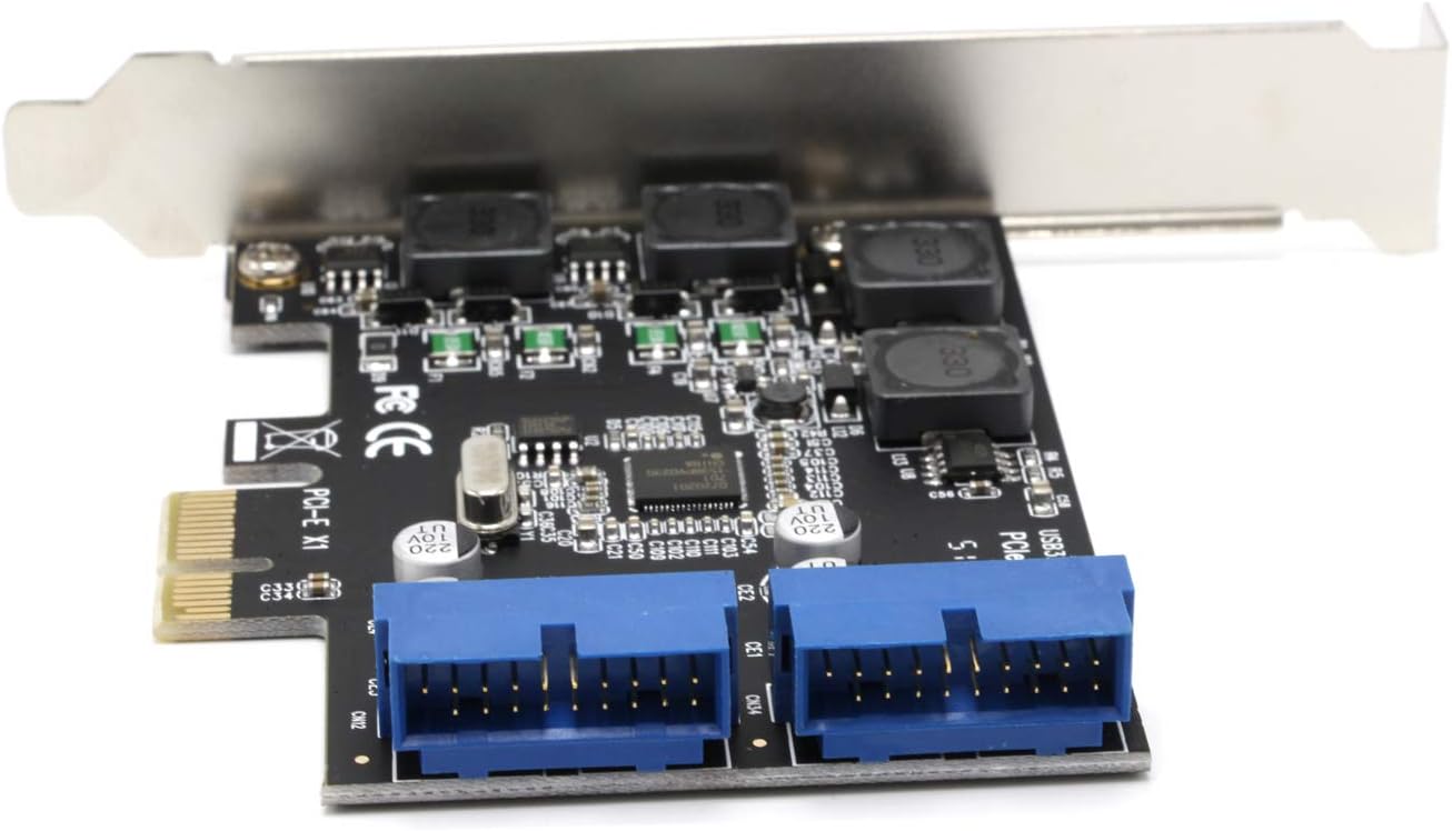 Bеѕt Rеvіеw Padarsey PCIE Card Adapter, U3N014S PW4 Desktop Front PCIe Transfer USB3.0 19PIN Interface Adapter Card