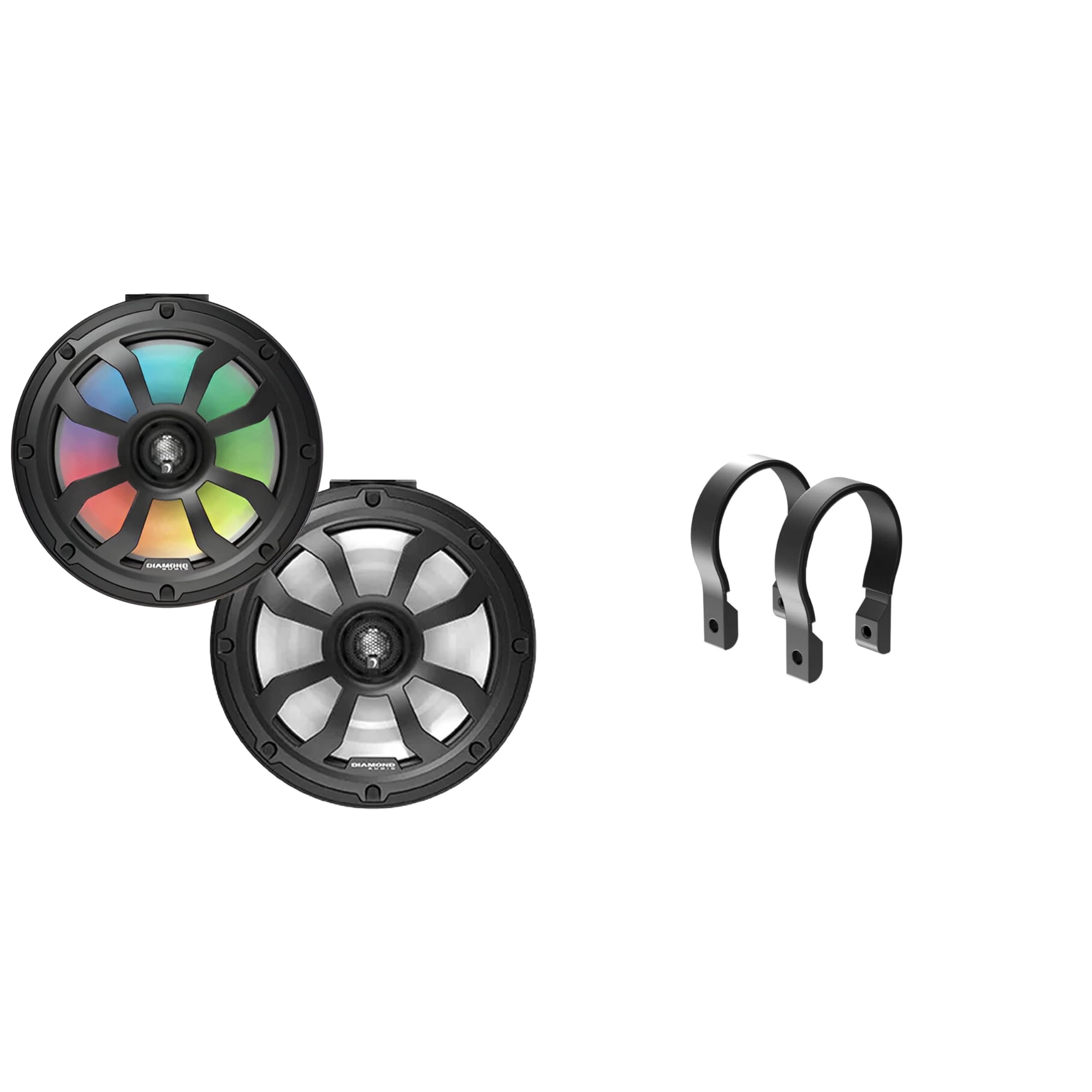 Diamond Audio POD10F4B Black 10" Speaker Pods with 2.25" Clamps