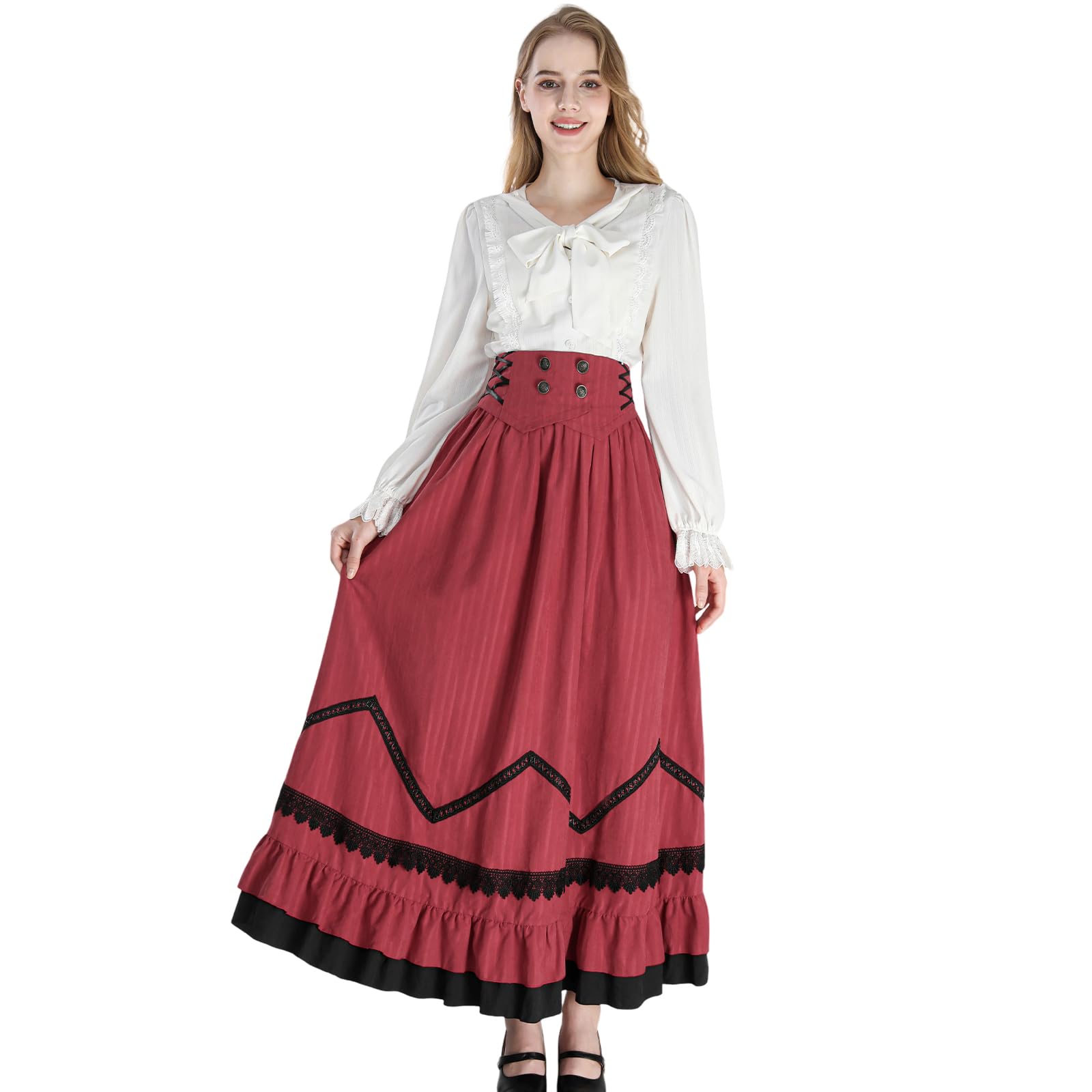 open lace back dress Vintage Women's Lace Long Sleeves Party Dress / Sexy Black and Wine Red Deep V-Neck Dress main image 1