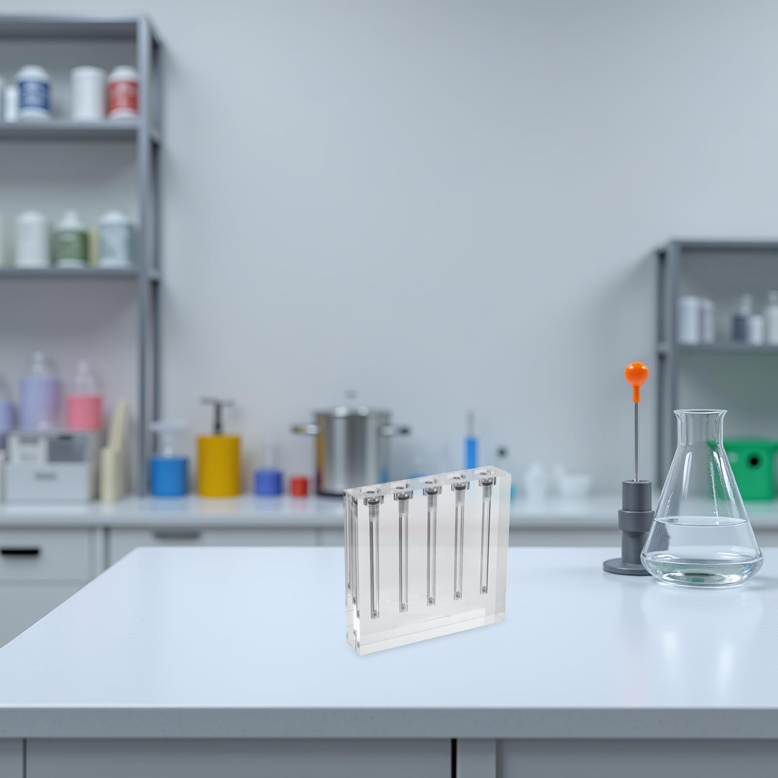 Comparador de Calidad de Aceite y Comprobador de Viscosidad del Aceite del Vehículo, Kit Medidor Acrílico para Pruebas Integrales en Motor y Transmisión de Coches y Motos