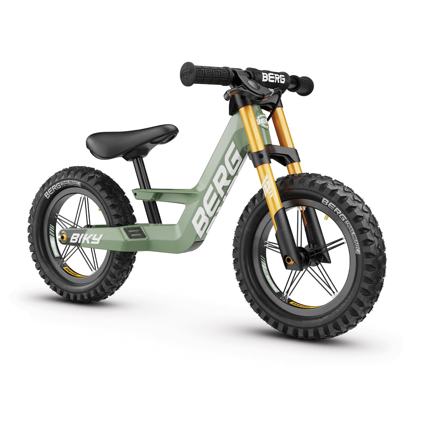 BERG Biky Cross Green Handbrake Balance Bike 2.5-5 Years