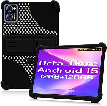 Case for LECTRUS T30W, 10.1inch, Soft Silicone Shockproof Tablet Cover,Hollowed Design,Shockproof Rugged Protective Case, Full Body Protective Anti-Scratch Flexible Bumper Black