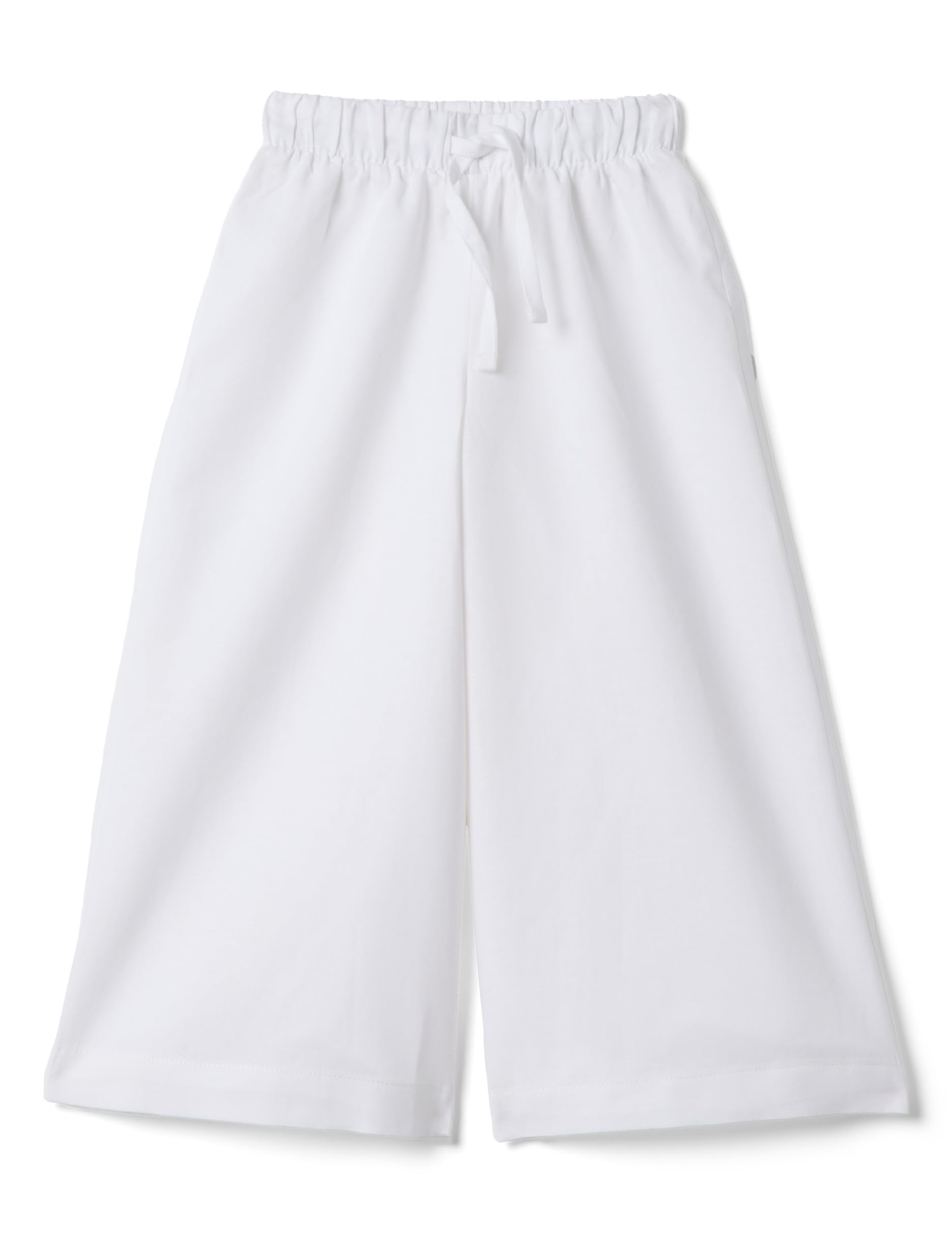 OVS Kids Pantaloni Bianchi in Misto Lino e Cotone da Bambina Wide Leg