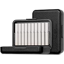 Storage Box for iq-s Heets and Accessories, PU Leather Case Traveling Cover Protective Pouch Bag Black