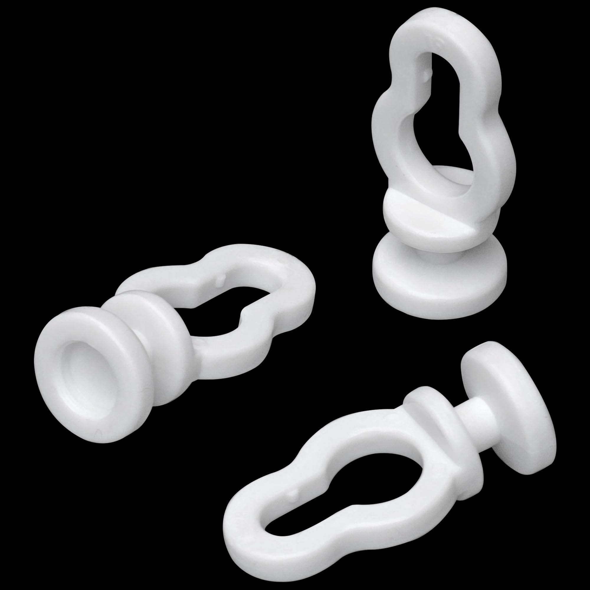100 Pieces Plastic Curtain Track Rollers - Smooth and Durable Sliding Curtain Pulleys, White - Image 4