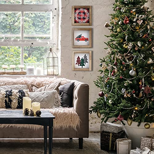 Tiered Tray Signs for Spring and Summer Home Decor - 3 Frames w/Interchangeable Sayings for Seasonal Tiered Stand… - Image 5