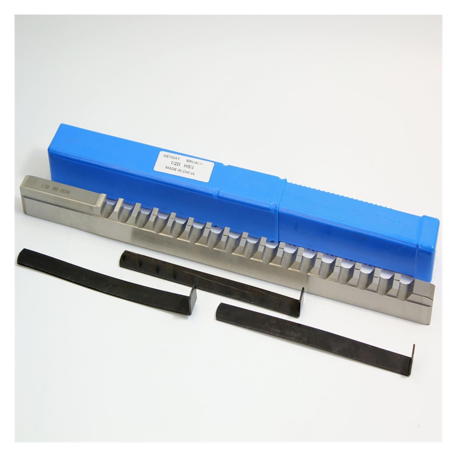 Brocas de chavetero de Tipo Empuje HSS, métricas y en Pulgadas, de Acero de Alta Velocidad para fresadoras CNC, para mecanizado de Metales y tornos (B1-5 mm).
