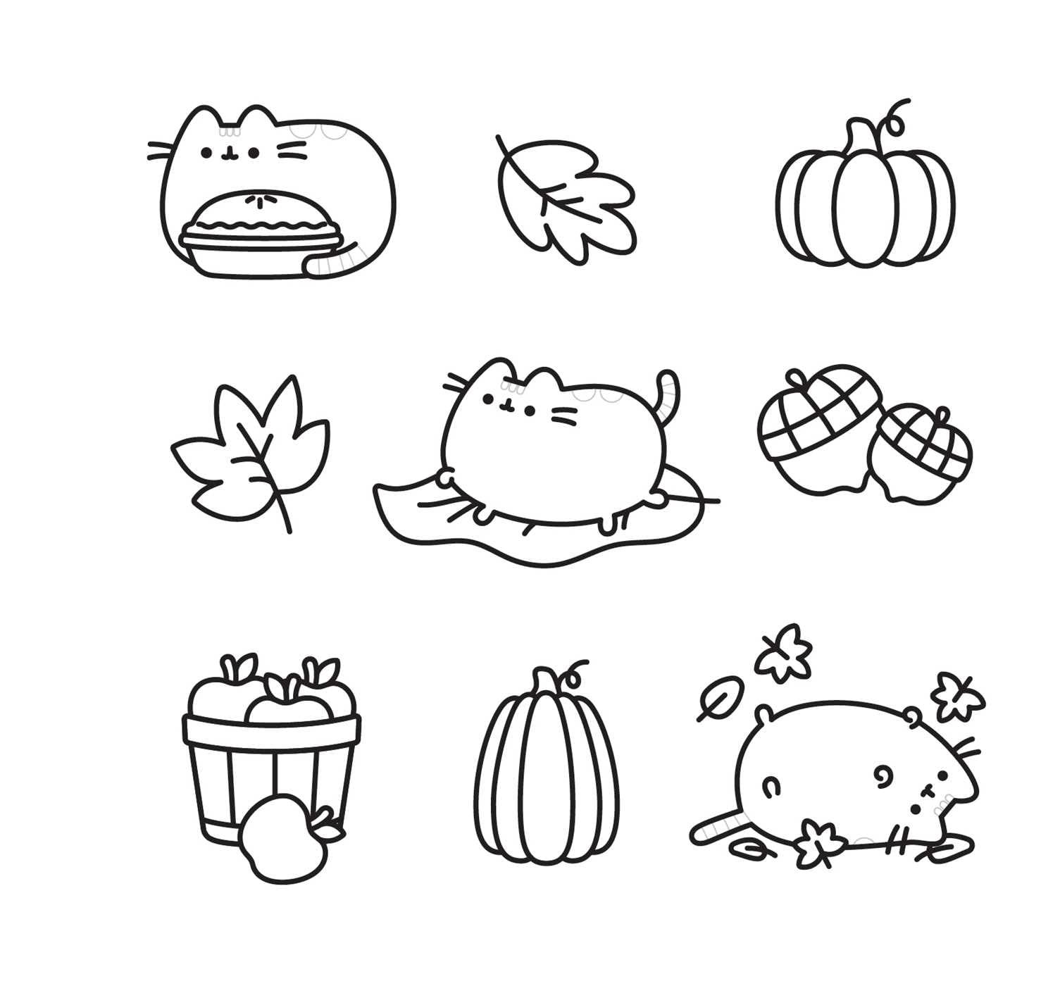 Mini Coloring Cuteness: A Pusheen Coloring & Activity Book