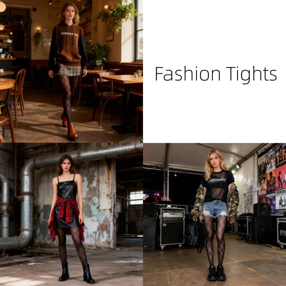 Tights with Unique Patterns Pontyhose for Wowen Gothc Tights for Dating Shooting Street Snap - Image 6