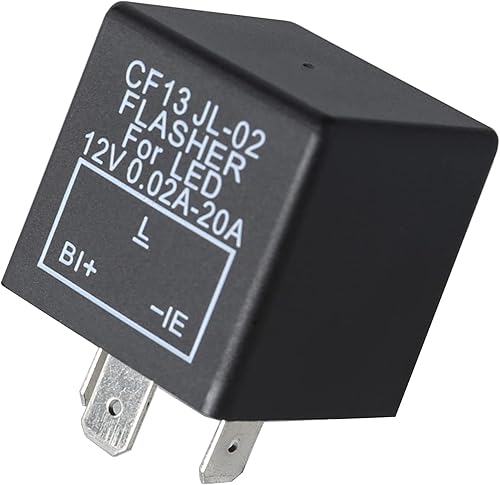 Vista 63 de (1) 3-Pin 12V CF14 EP35 Electrónico LED Flasher Relay Como LED Relacionado Bombillas de señal de giro Hyper Flash Fix para vehículo de coche