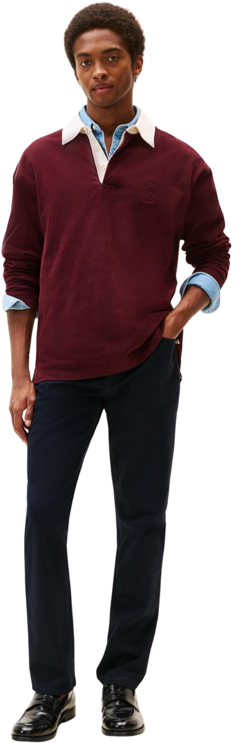 Tommy Hilfiger Uomo Pantaloni Chino Core Denton Essential Twill Straight Fit