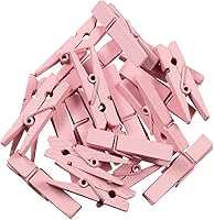 Vista 73 de JAM PAPER Wood Clip Clothespins - Small - 7/8 Inch - White - 50 Clothes Pins/Pack