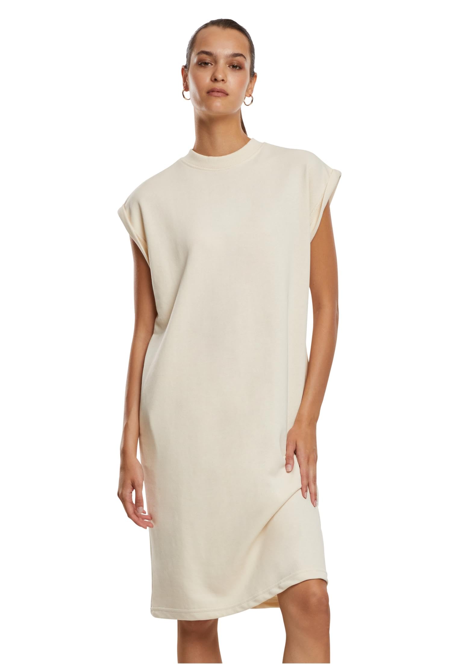 Urban Classics Women's Whitesand. Light Terry Dress, Whitesand, M