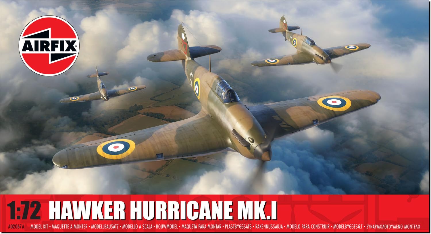 Airfix A02067A Hawker Hurricane Mk.I, Un-Painted
