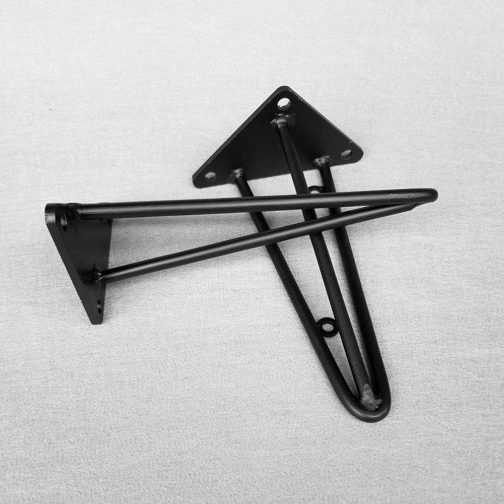 Staffa Per Mensola Da Parete, Staffa In Metallo Nero Opaco, Staffa Per Carichi Pesanti, 100 Mm100 Mm, 4 Pezzi | Leroy Merlin - Foto 4