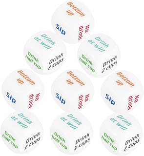 VILLCASE 10 Pçs Peneira De Festa Bebida Dados Jogo Jogos De Beber Para Adultos Jogos De Beber Divertidos Jogos De Beber Para Adultos Festa De Despedida De Solteira Jogos De Tiro