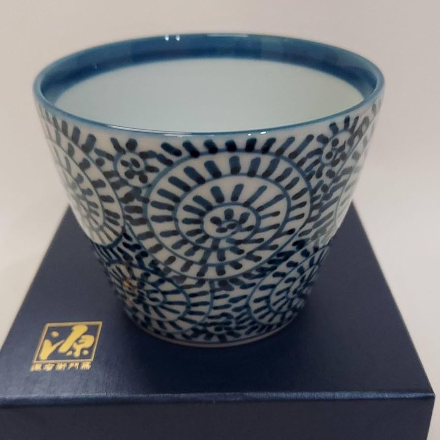 源右衛門窯　染付章魚唐草濃　そば猪口 伝統文様 そばちょこ 有田焼 6点 源右衛門窯 染付章魚唐草濃 そば猪口 伝統文様 そばちょこ 有田焼 6点