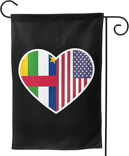 Miniatura 4 de LIFANGMI I Love America And The Central African Republic Garden Flag 12.5"x18" Inch Double Sided Garden Flags Home Lawn Outdoor Decor Flags Party